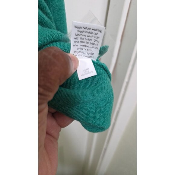 NWT Croft & Barrow Women's Plus Size V-Neck Pullover Sweater XXL Green Acrylic L - Picture 6 of 6